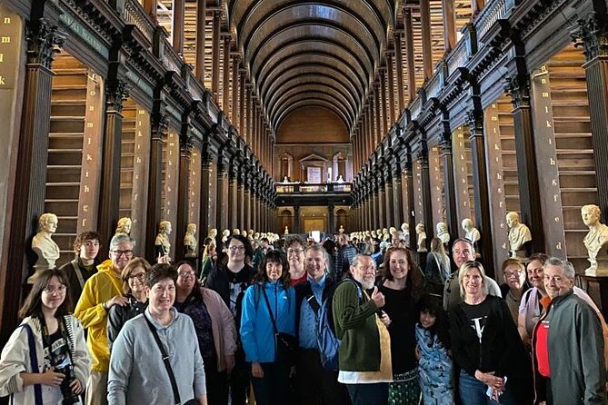 Dublin Book of Kells, Castle and Molly Malone Statue Guided Tour - Trinity College campus time for bearings and atmosphere