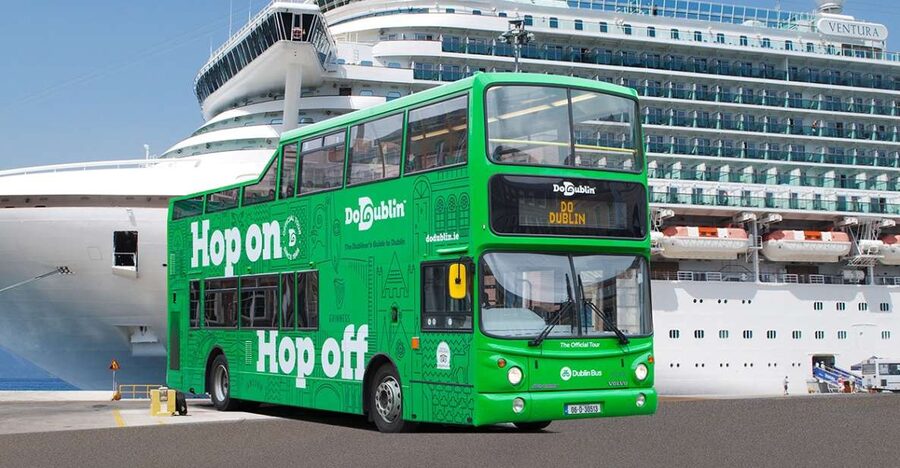 Dublin: Cruise Excursion Hop-On Hop-Off Tour & Rail Ticket - Stop 8 and the hop-on hop-off bus loop: how to use the 24 hours