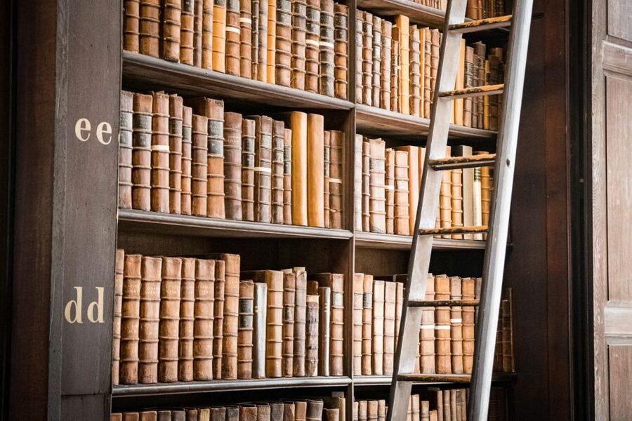 The book stacks of Trinity College’s Old Library, Dublin