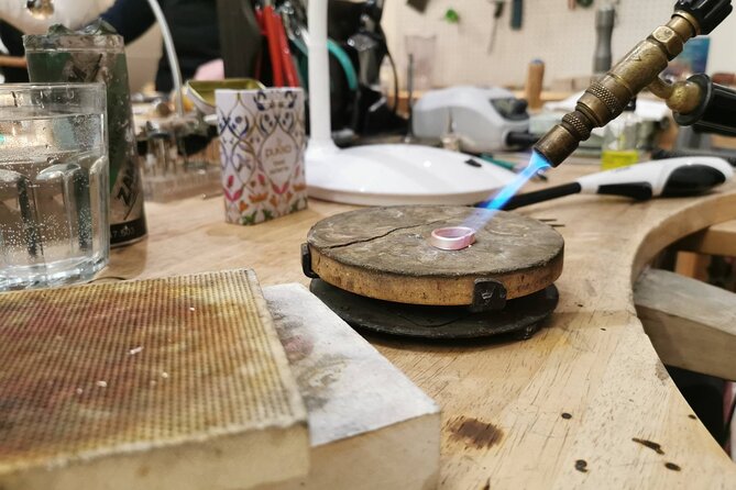 Dublin Jewellery Forge a Hammered Silver Ring: Drury Street - Inside the workshop: a small group, big tool time