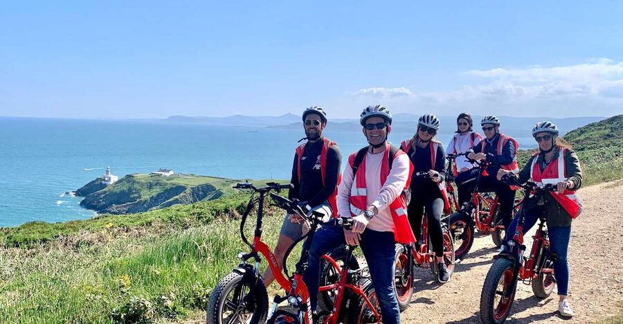 Dublin: Panoramic e-Bike Tour - From Howth Harbour to quiet local lanes
