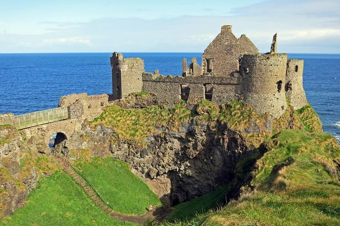 Dublin to Belfast Black Cab, Dunluce Castle and Giant's Causeway - Peace Wall time, then a quick break at Titanic Belfast
